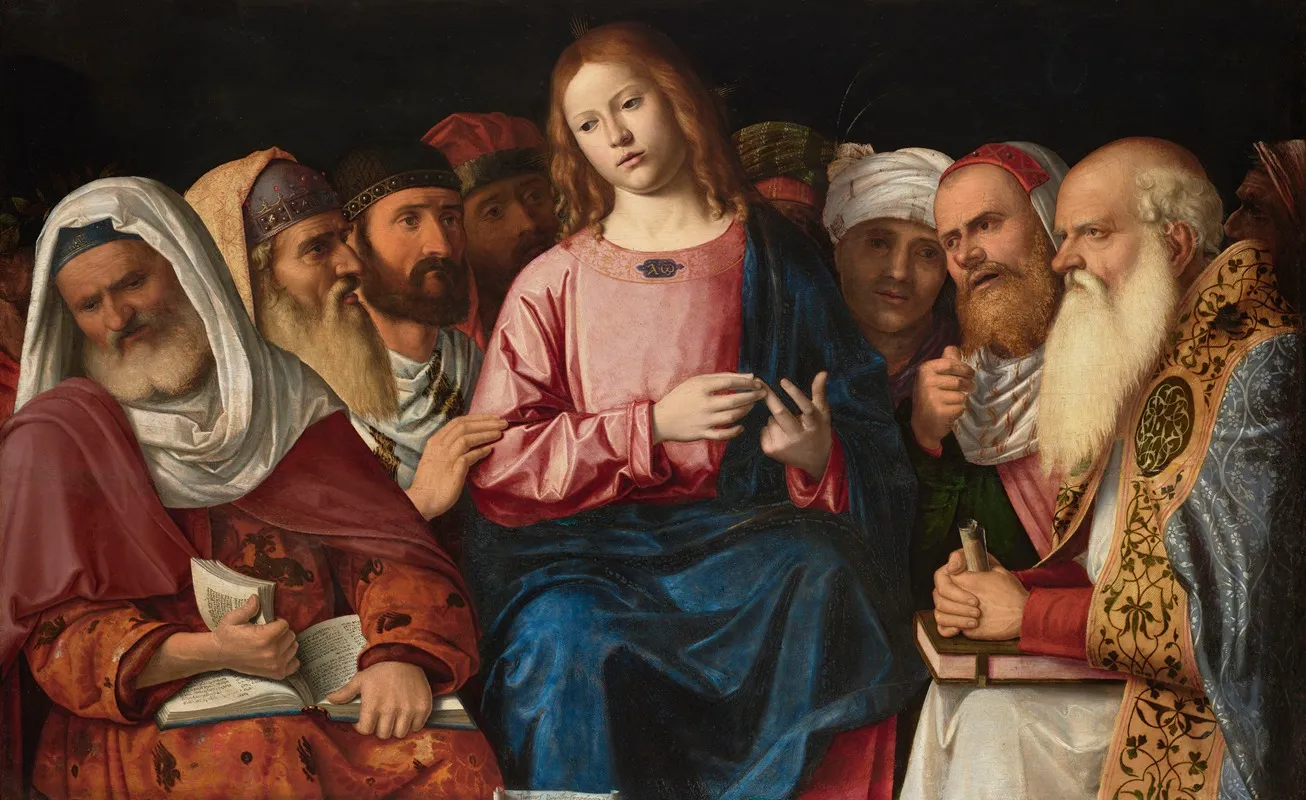 Christ Among The Doctors 13 Wall Art by Giovanni Battista Cima da Conegliano - High-Resolution Digital Print