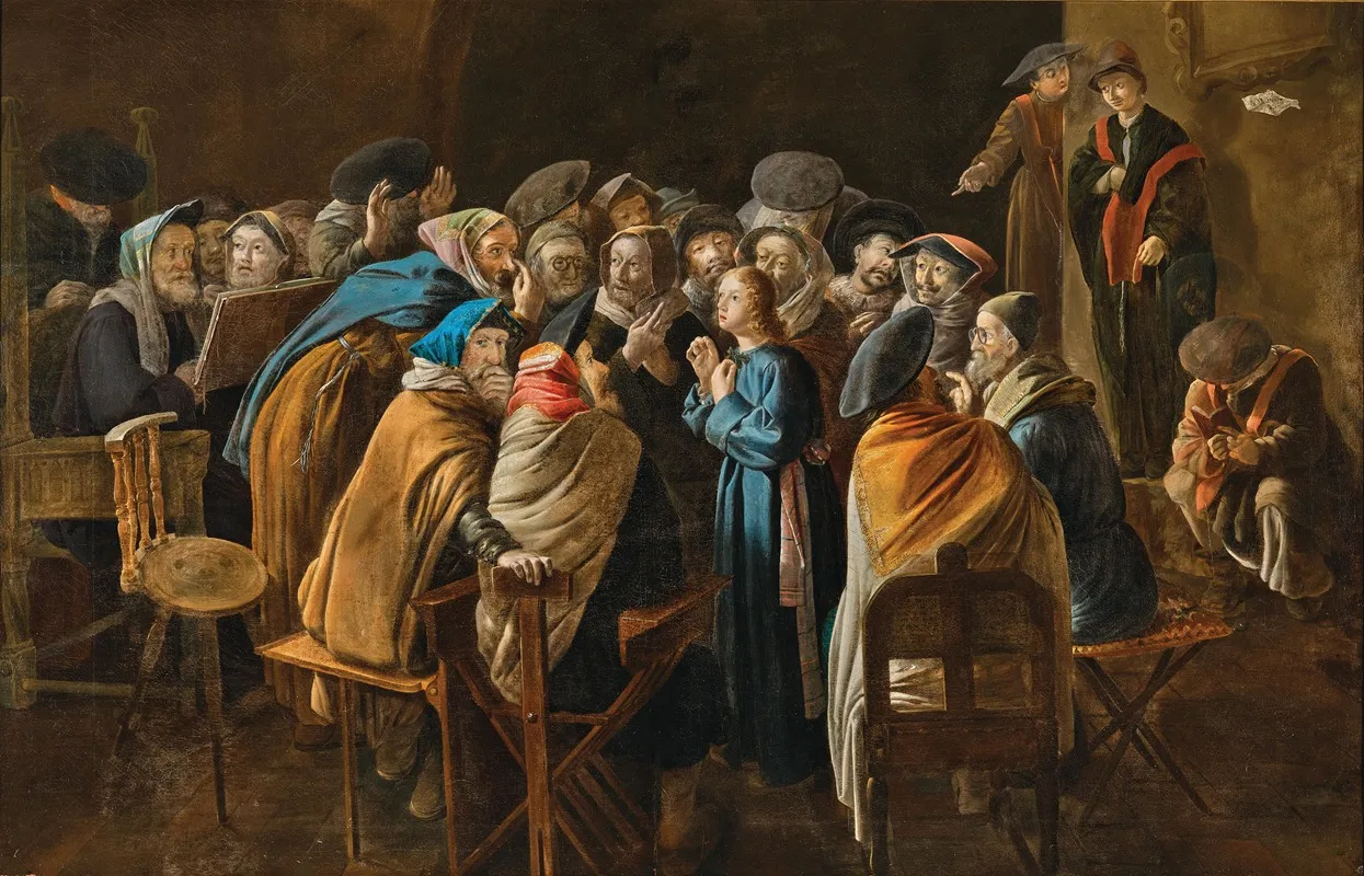 Christ Among The Doctors 16 Wall Art by Bartholomäus Wittig - High-Resolution Digital Print