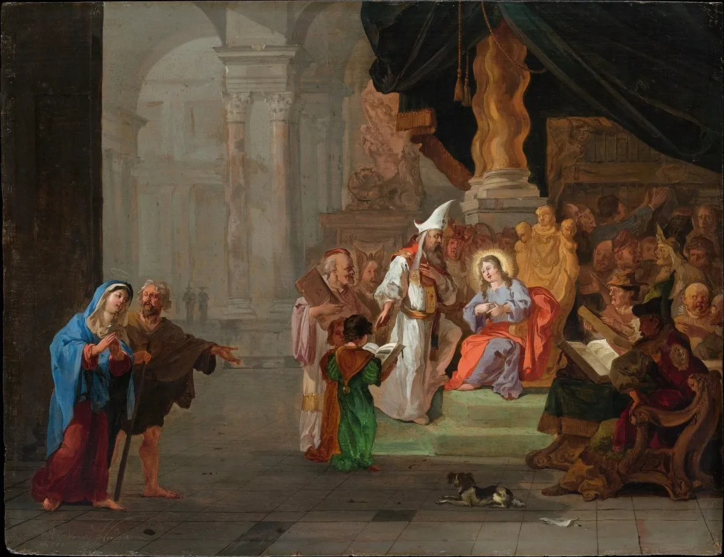 Christ Among The Doctors Wall Art by Abraham Hondius - High-Resolution Digital Print