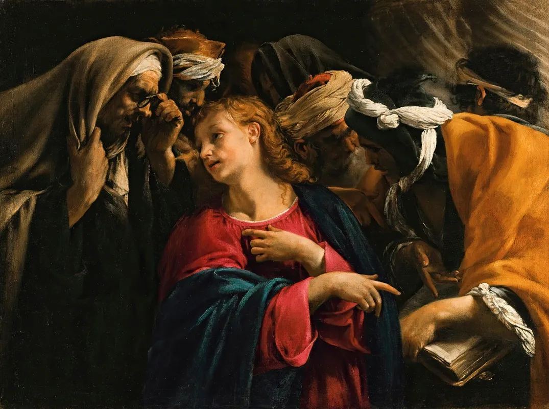 Christ Amongst The Doctors Wall Art by Orazio Borgianni - High-Resolution Digital Print