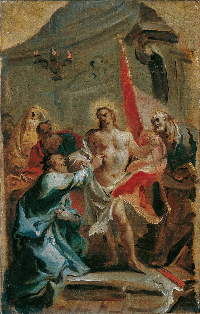 Christ And The Doubting Thomas 3 Wall Art by Carlo Carlone - High-Resolution Digital Print