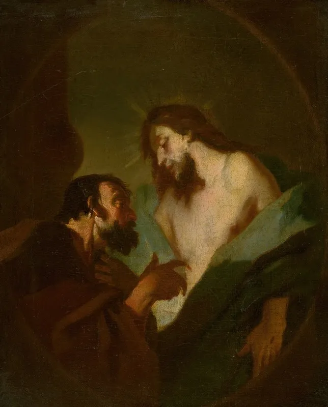 Christ And The Doubting Thomas Wall Art by Franz Anton Maulbertsch - High-Resolution Digital Print