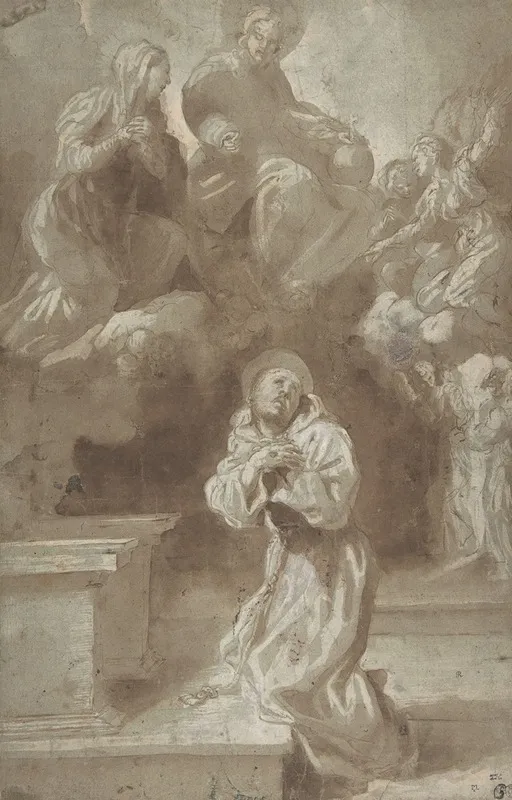 Christ And The Virgin Appearing To Saint Francis