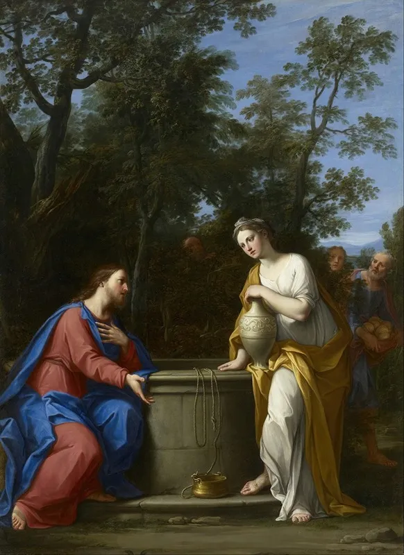 Christ And The Woman Of Samaria 7 Wall Art by Marcantonio Franceschini - High-Resolution Digital Print