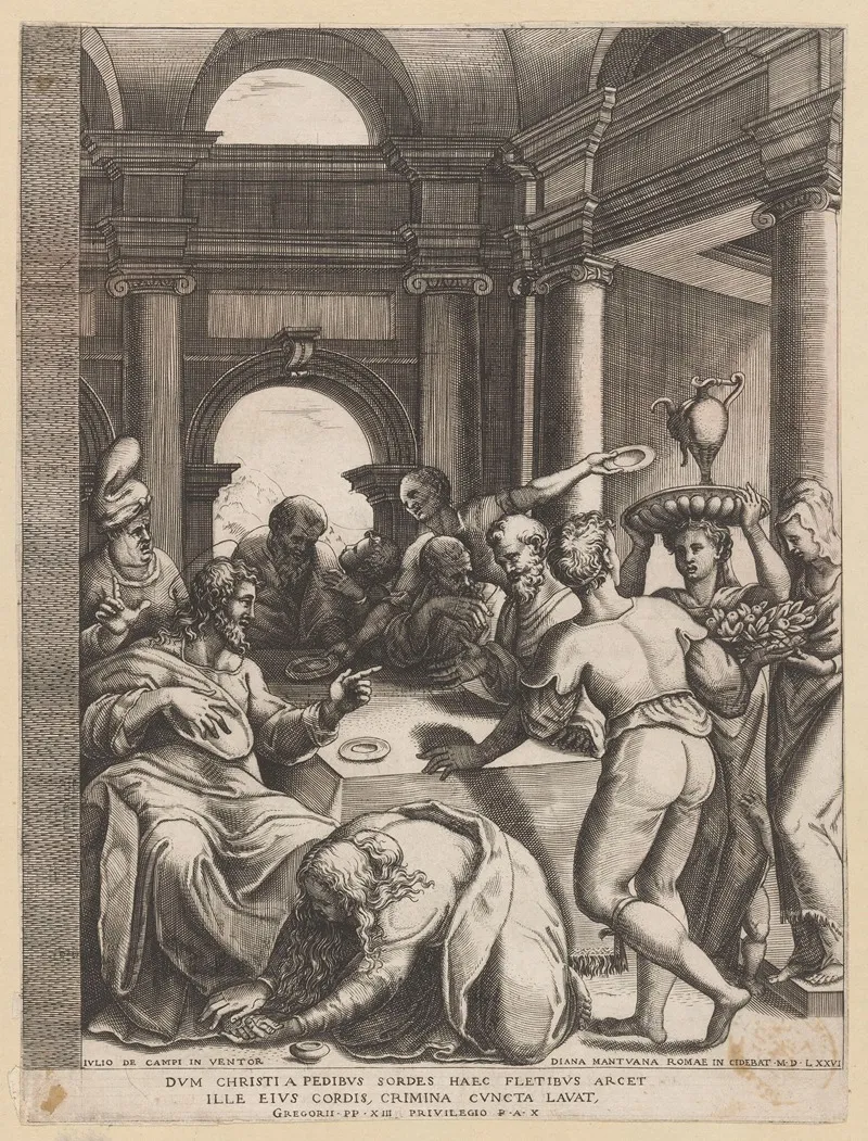 Christ As A Guest Of Simon The Pharisee