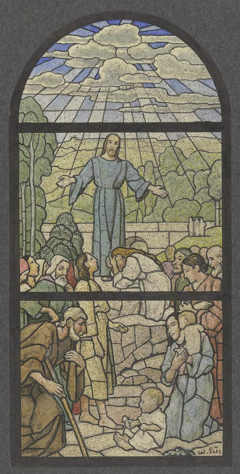 Christ As A Teacher Wall Art by Wilhelm Süs - High-Resolution Digital Print