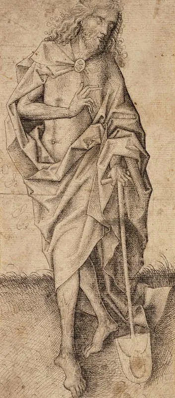 Christ As The Gardener Wall Art by Upper Rhenish Master - High-Resolution Digital Print