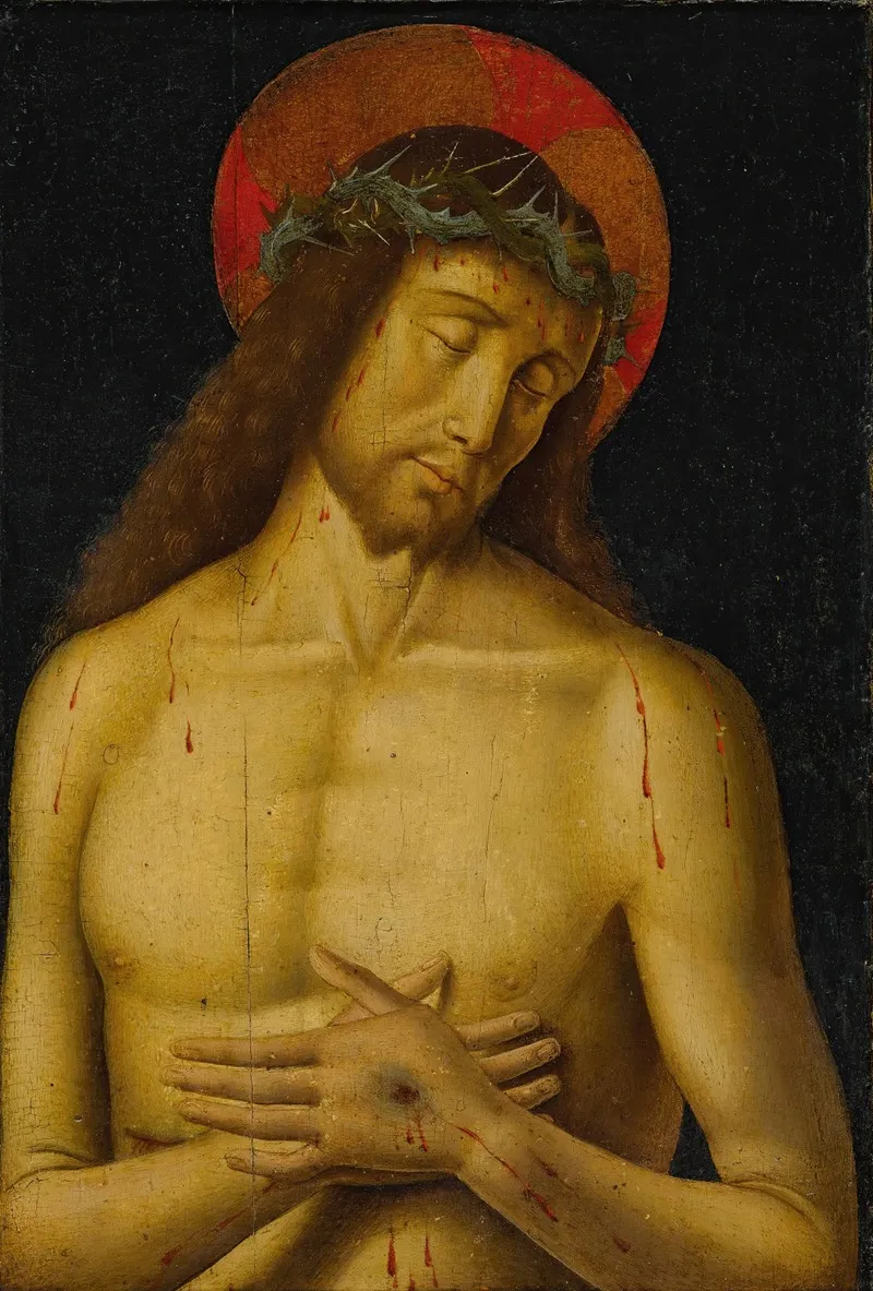 Christ As The Man Of Sorrows 2 Wall Art by Giovanni Santi - High-Resolution Digital Print