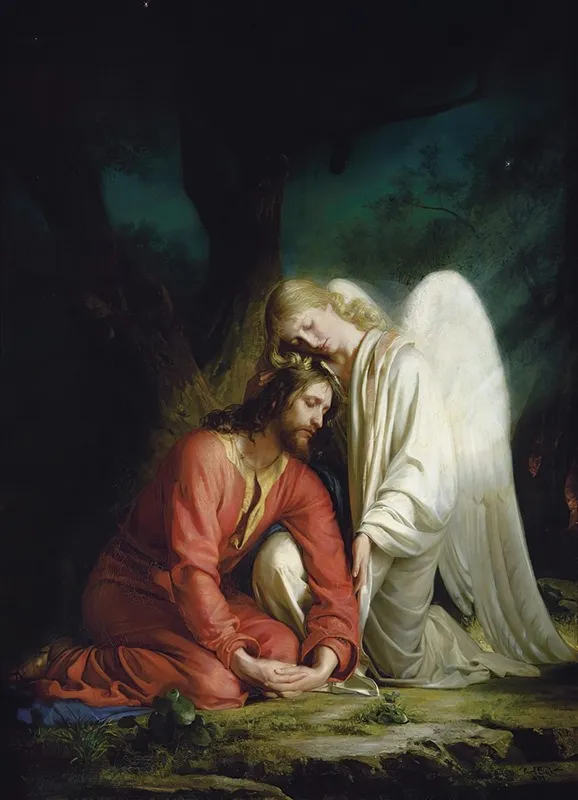 Christ At Gethsemane Wall Art by Carl Bloch - High-Resolution Digital Print