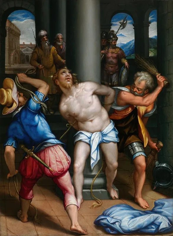 Christ At The Column Wall Art by Denys Calvaert - High-Resolution Digital Print