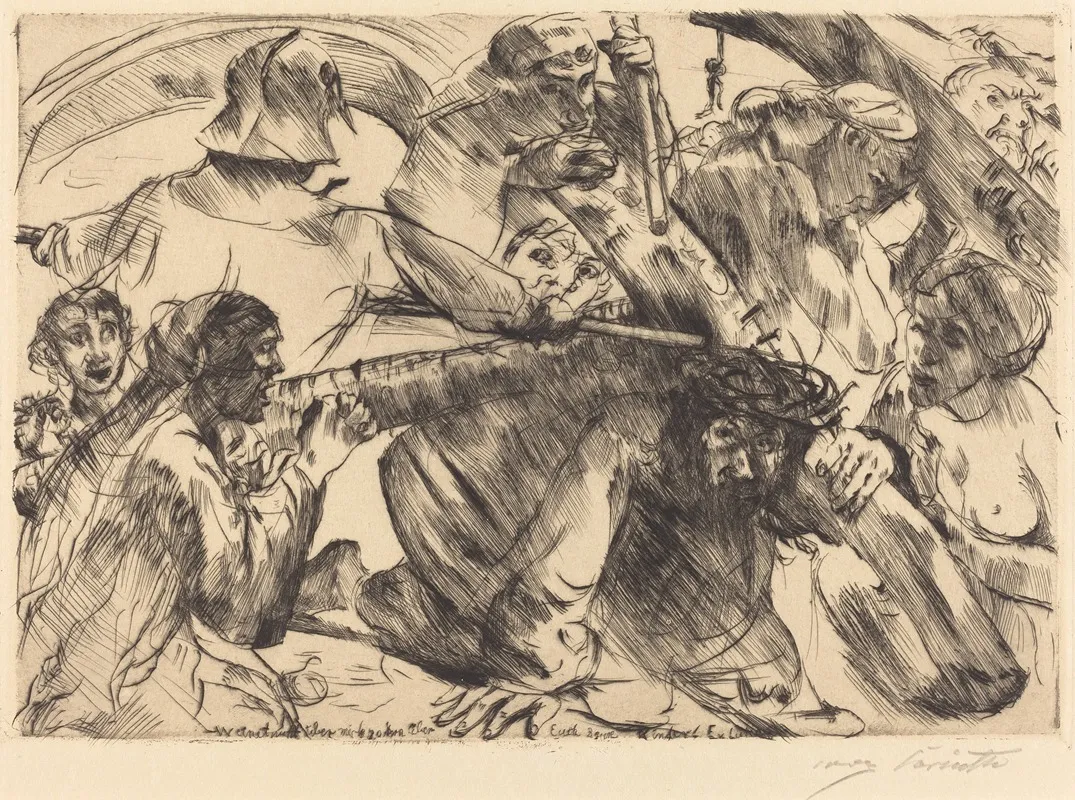 Christ Bearing The Cross Kreuztragung Wall Art by Lovis Corinth - Canvas Print