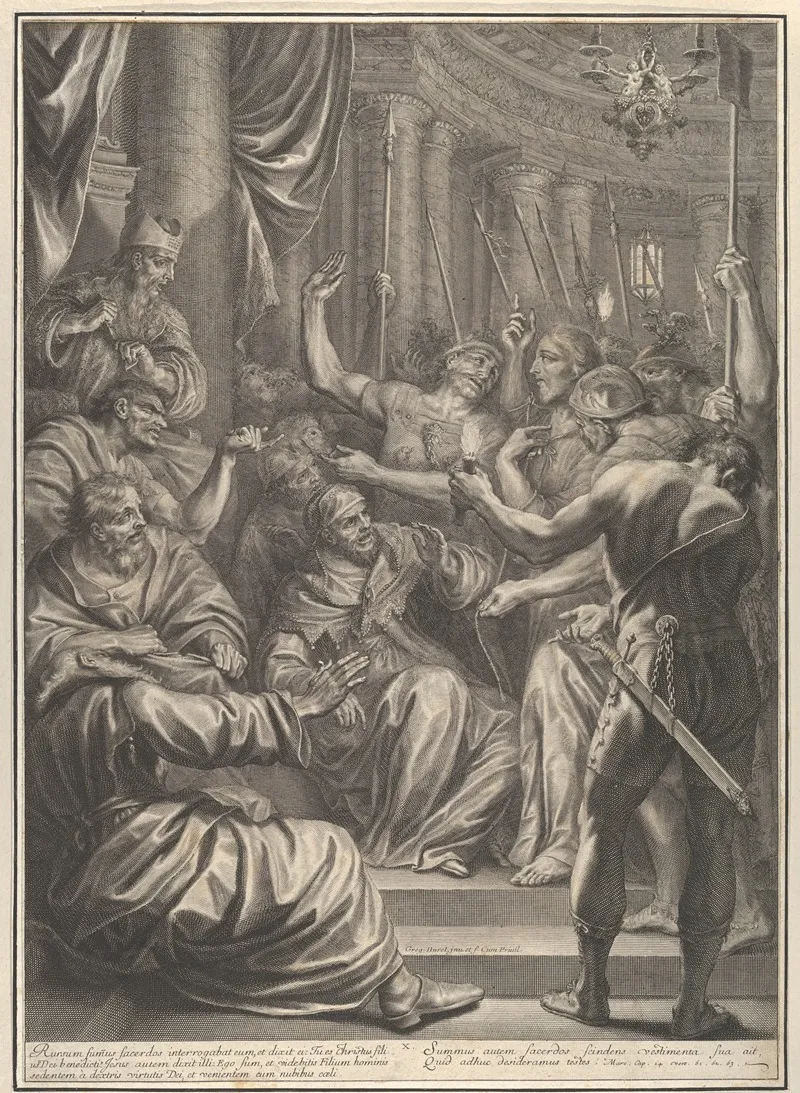 Christ Before Caiaphas 8 Wall Art by Grégoire Huret - High-Resolution Digital Print