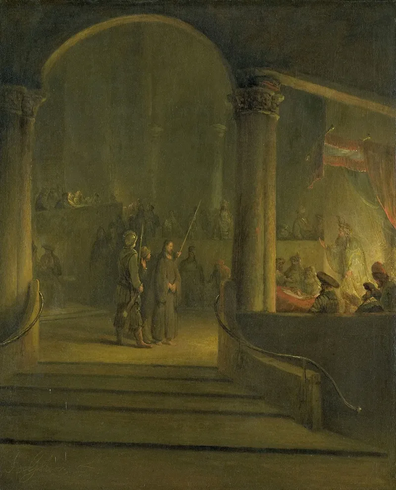 Christ Before Caiphas Wall Art by Aert de Gelder - High-Resolution Digital Print