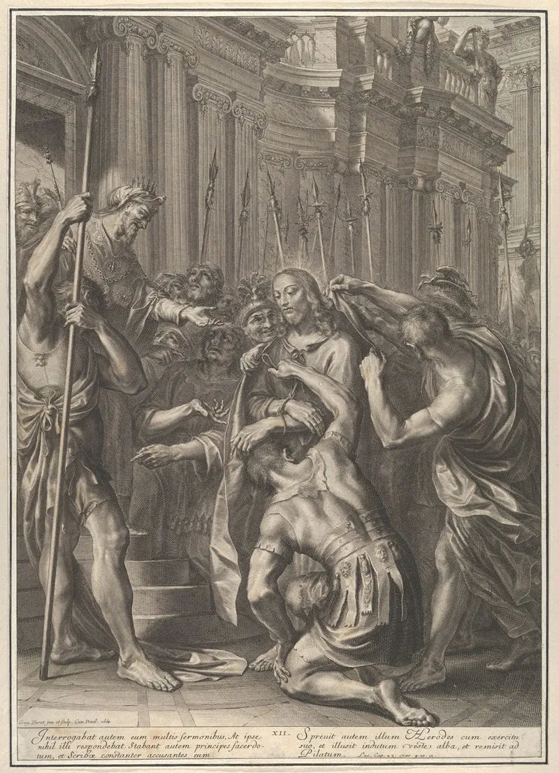Christ Before Herod Wall Art by Grégoire Huret - High-Resolution Digital Print