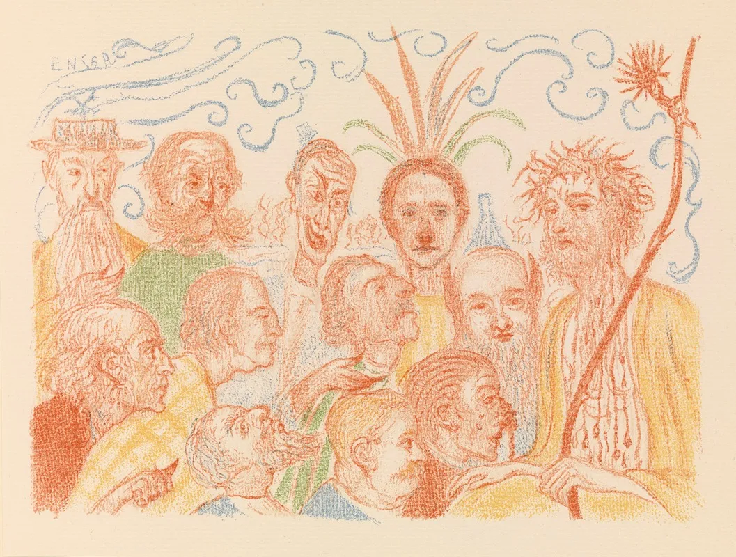 Christ Before His Judges Wall Art by James Ensor - High-Resolution Digital Print
