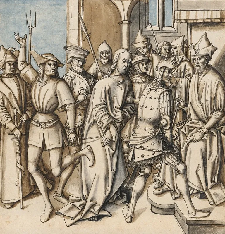 Christ Before Pilate Wall Art by Circle Of Hans Holbein The Elder - High-Resolution Digital Print