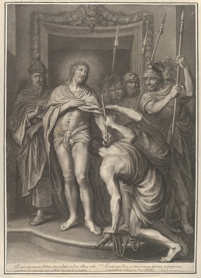 Christ Before The People Wall Art by Grégoire Huret - High-Resolution Digital Print
