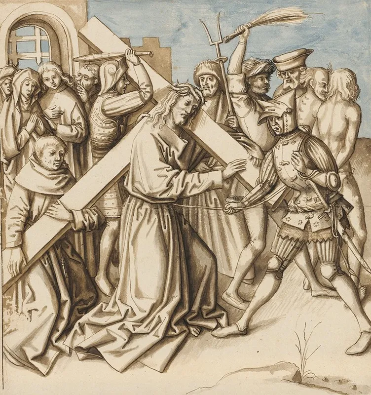 Christ Carrying The Cross 10 Wall Art by Circle Of Hans Holbein The Elder - High-Resolution Digital Print