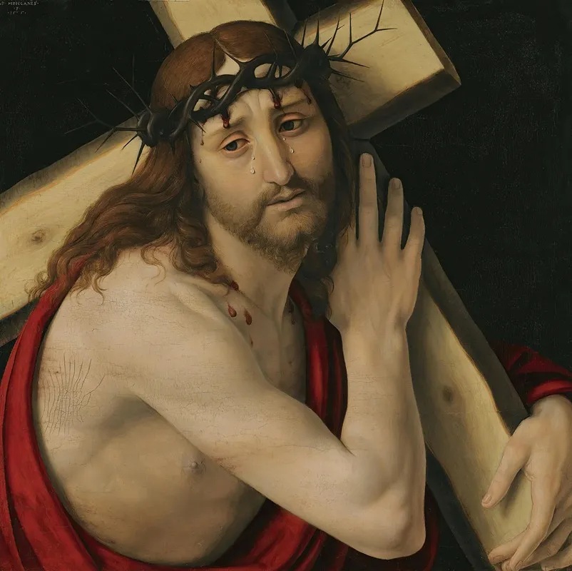 Christ Carrying The Cross 21 Wall Art by Andrea Solario - High-Resolution Digital Print