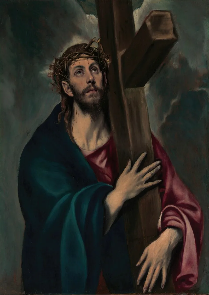 Christ Carrying The Cross 8 Wall Art by El Greco (Domenikos Theotokopoulos) - High-Resolution Digital Print