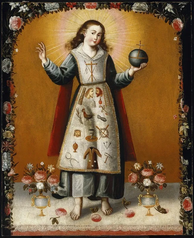 Christ Child With Passion Symbols