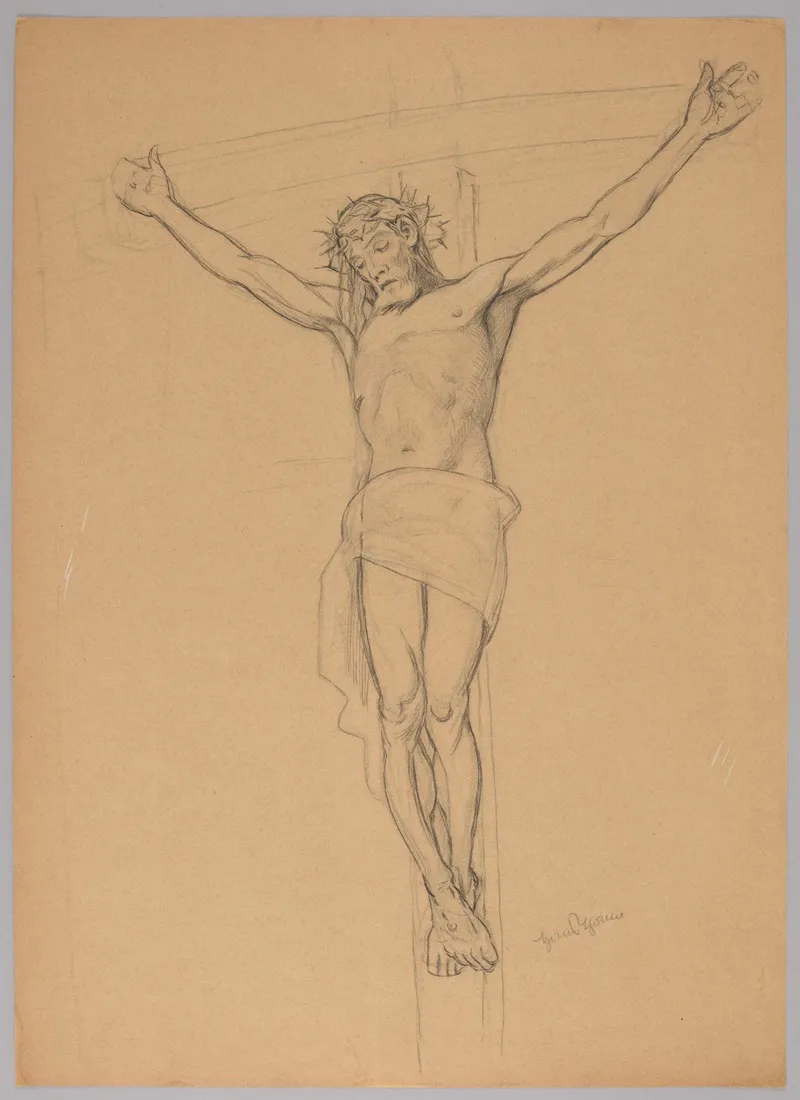 Christ Crucified 5 Wall Art by Hans Thoma - High-Resolution Digital Print