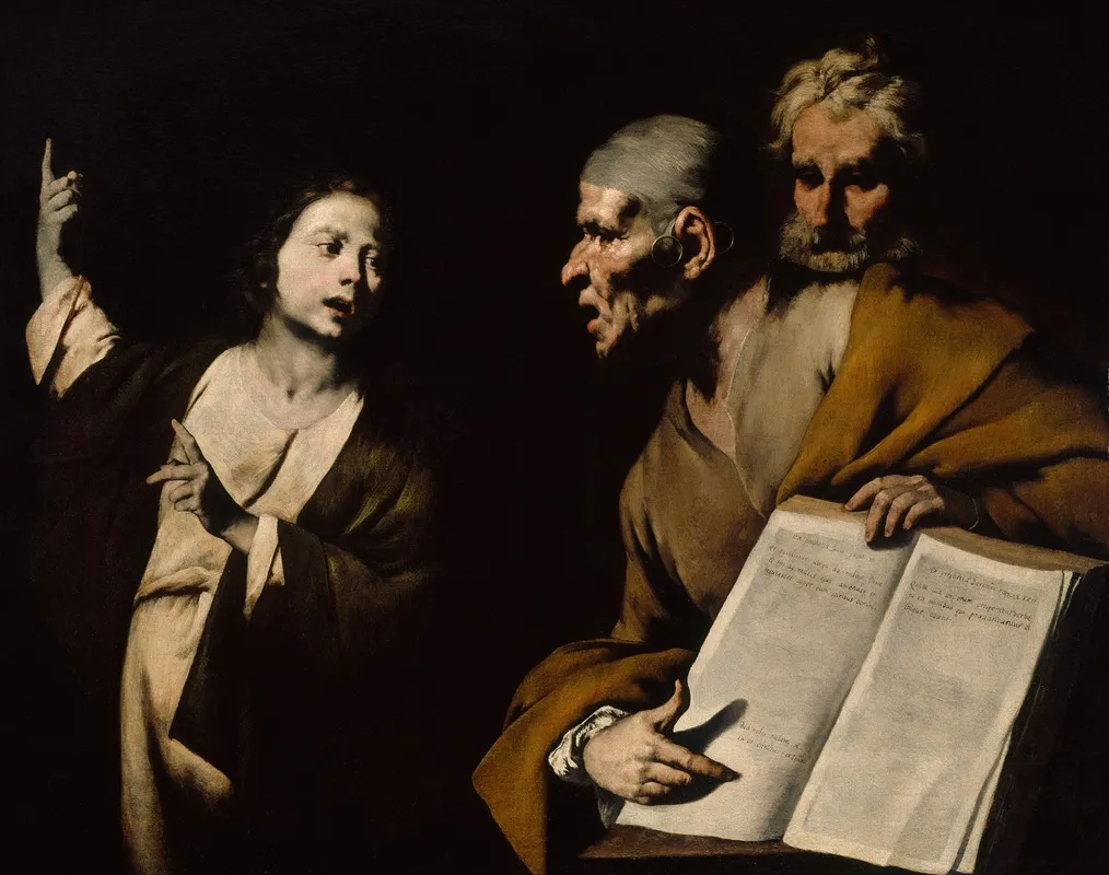 Christ Disputing With The Doctors Wall Art by Master of the Annunciation to the Shepherds - High-Resolution Digital Print