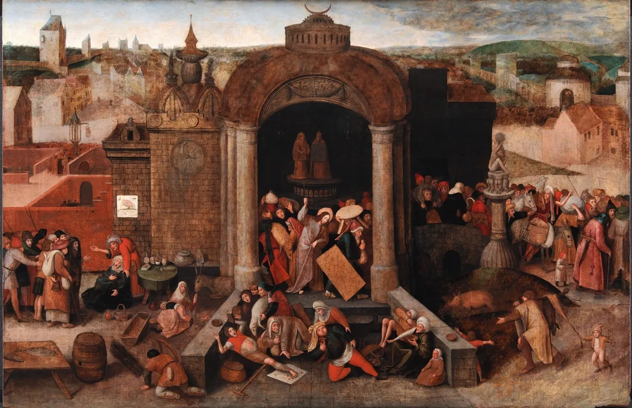 Christ Driving The Traders From The Temple