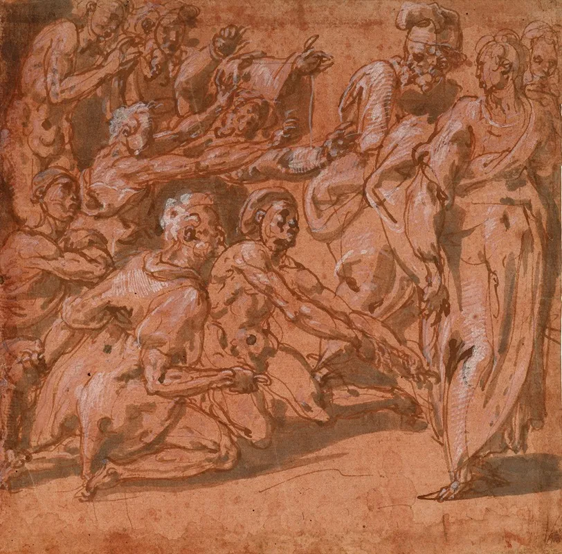 Christ Healing The Lepers Wall Art by Cesare Franchi - High-Resolution Digital Print
