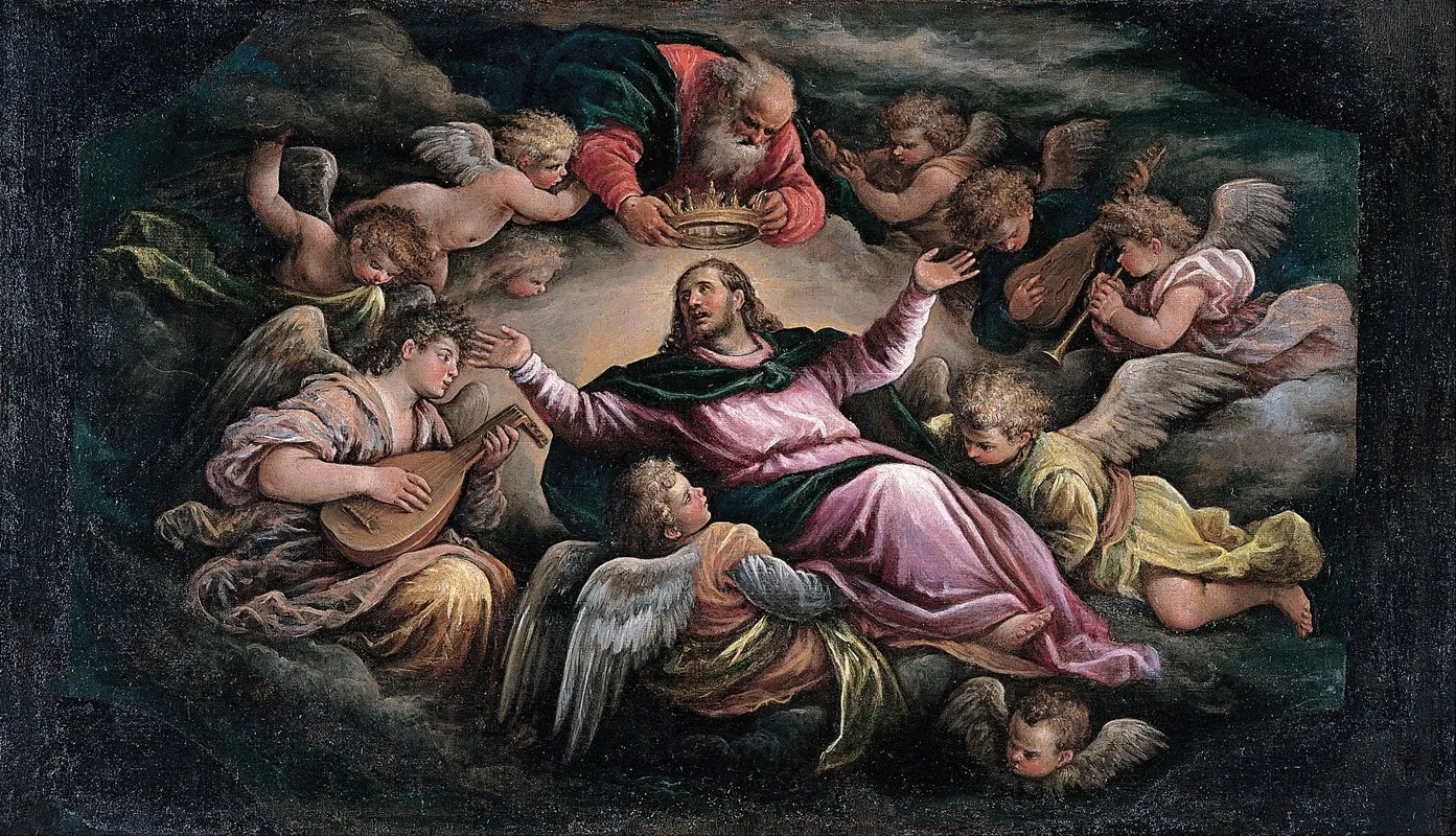 Christ In Glory 5 Wall Art by Francesco Bassano the Younger - High-Resolution Digital Print