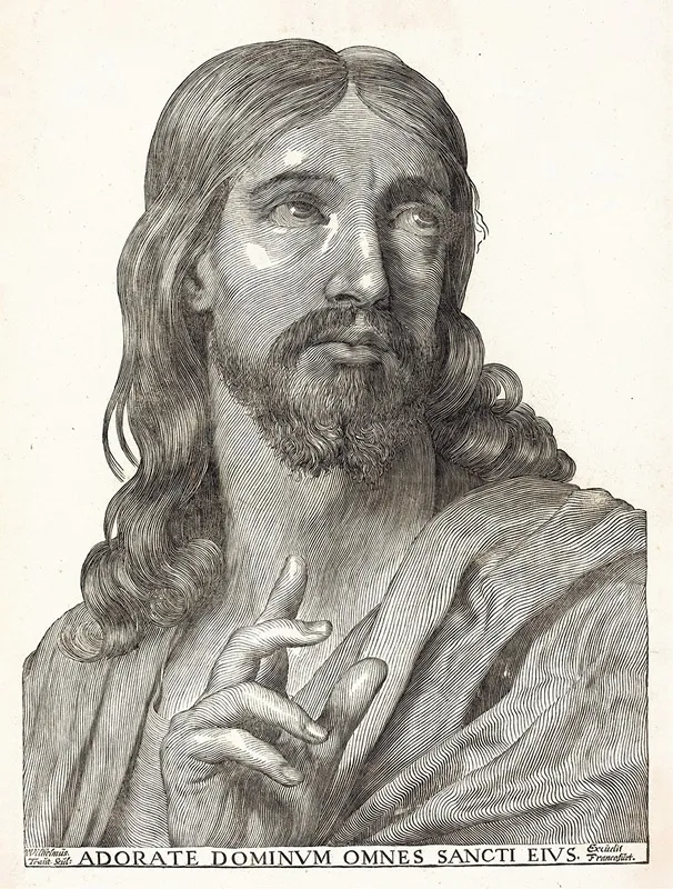 Christ In Half Length Wall Art by Wilhelm Traut - High-Resolution Digital Print