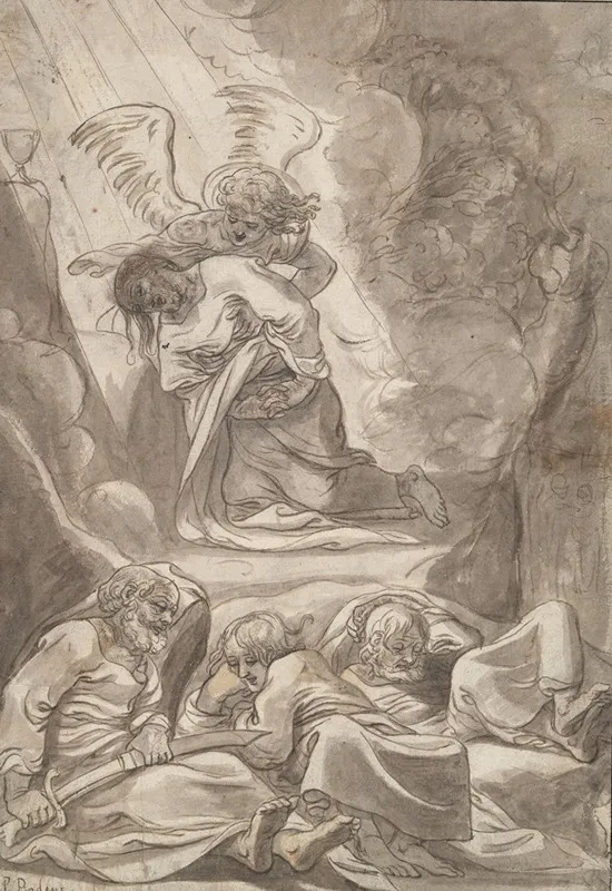 Christ In The Garden Of Gethsamane Wall Art by Francesco Badens - High-Resolution Digital Print