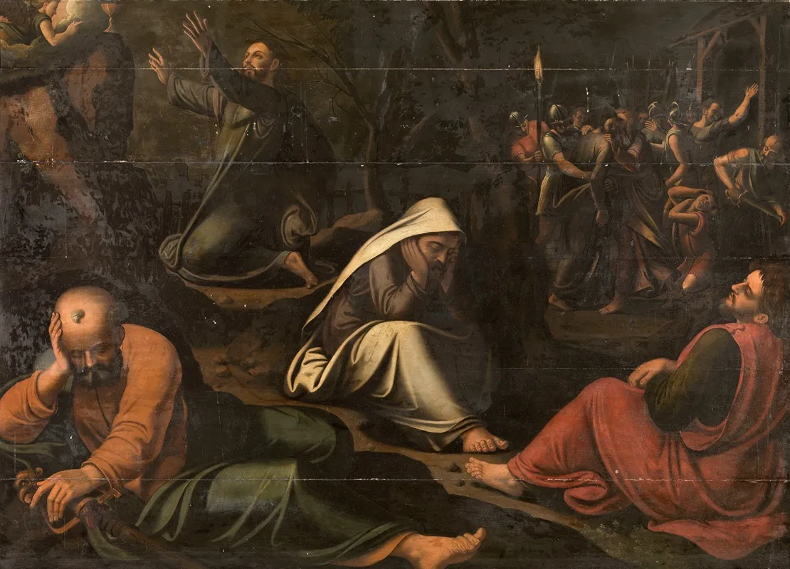 Christ In The Garden Of Gethsemane 4 Wall Art by Lambert Van Noort - High-Resolution Digital Print
