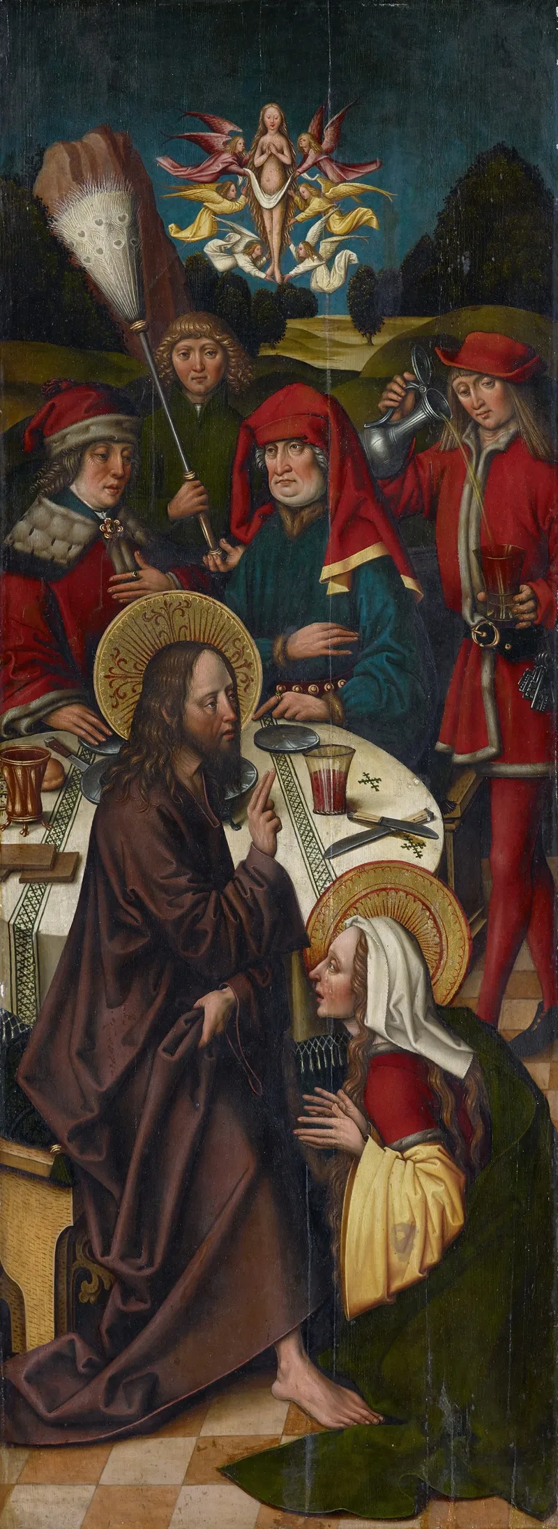 Christ In The House Of Simon 2 Wall Art by Sigmund Holbein - High-Resolution Digital Print