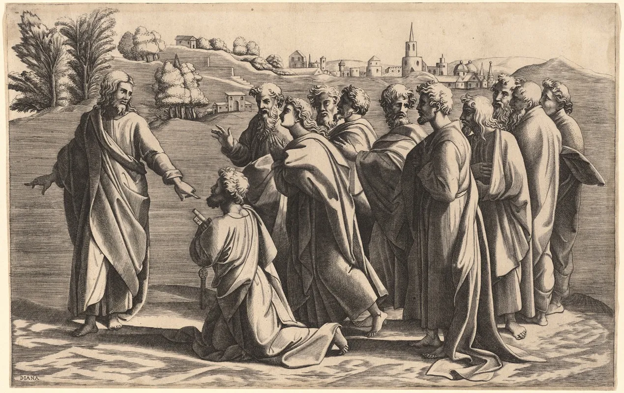 Christ Making Saint Peter Head Of The Church