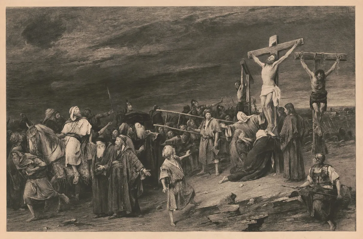 Christ On Calvary Wall Art by Ch. Sedelmeyer - High-Resolution Digital Print
