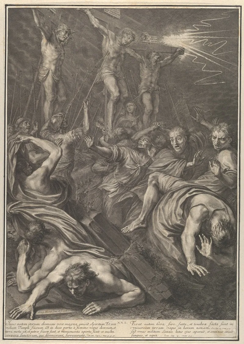 Christ On The Cross 45 Wall Art by Grégoire Huret - High-Resolution Digital Print