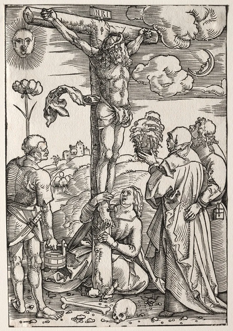 Christ On The Cross With Mary St John Mary Magdalen And St Stephen