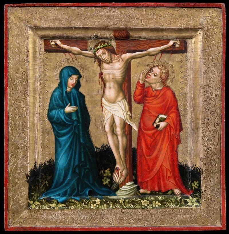 Christ On The Cross With The Virgin Mary And John