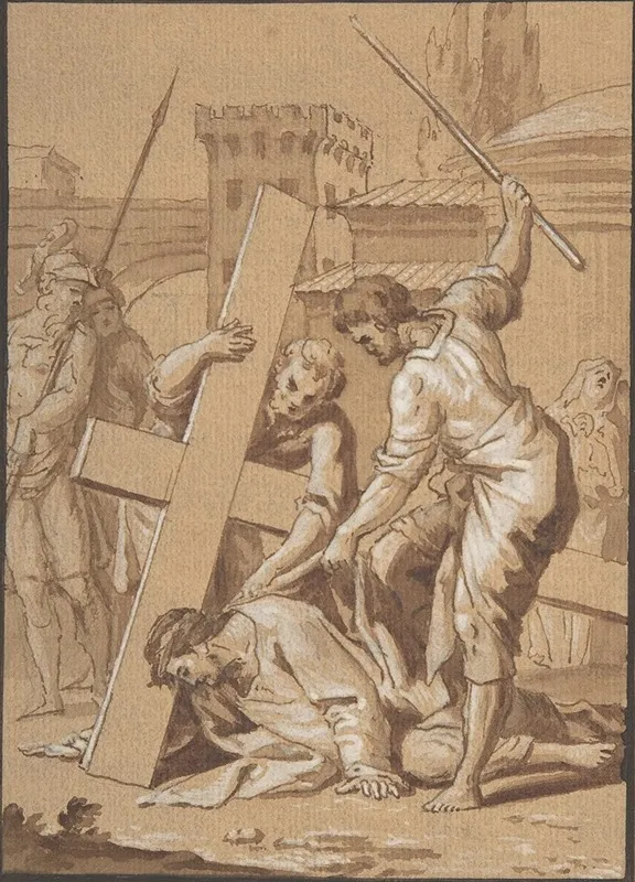 Christ On The Road To Calvary 4 Wall Art by Tadeusz Kuntze-Konicz - High-Resolution Digital Print