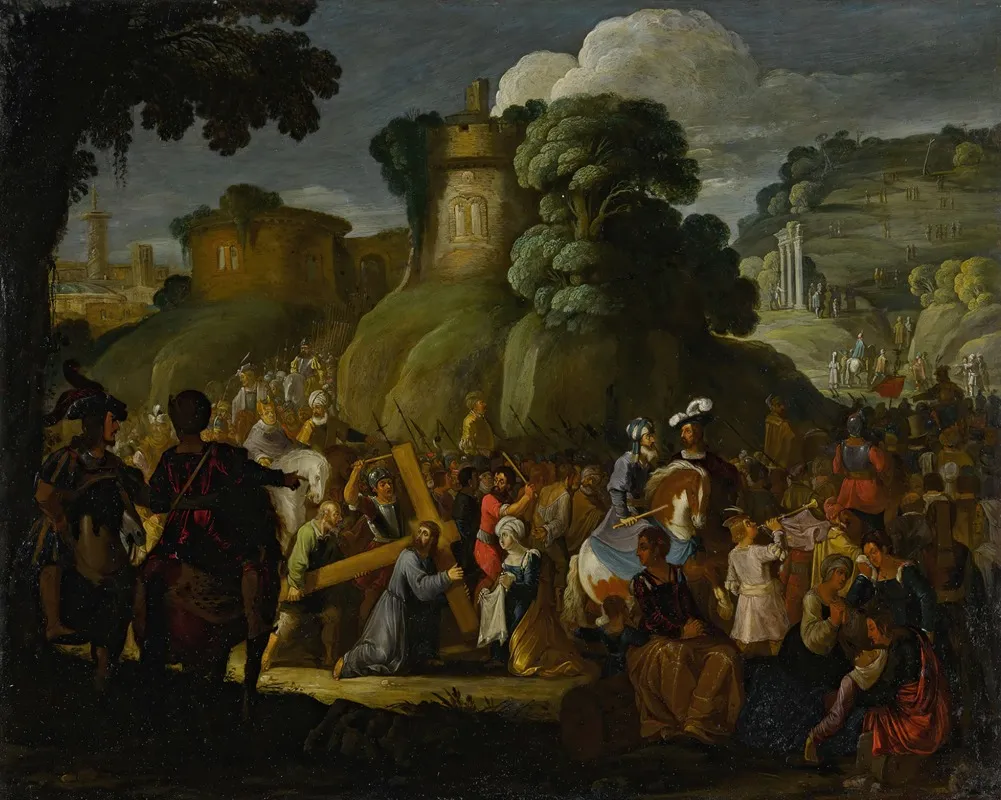 Christ On The Road To Calvary 5 Wall Art by David Teniers The Elder - High-Resolution Digital Print
