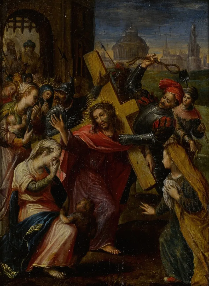 Christ On The Road To Calvary 7 Wall Art by Flemish School - High-Resolution Digital Print