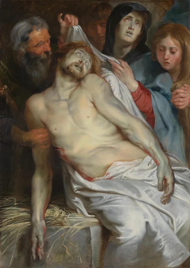 Christ On The Straw Wall Art by Peter Paul Rubens - High-Resolution Digital Print