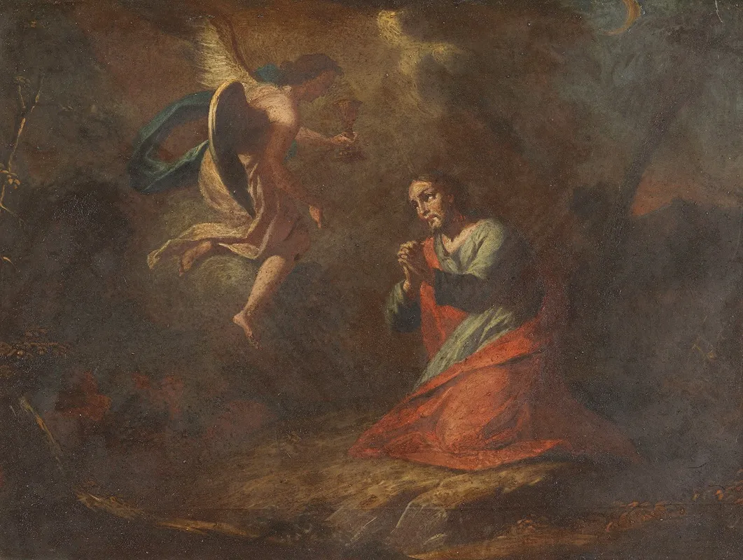Christ Praying On The Mount Of Olives