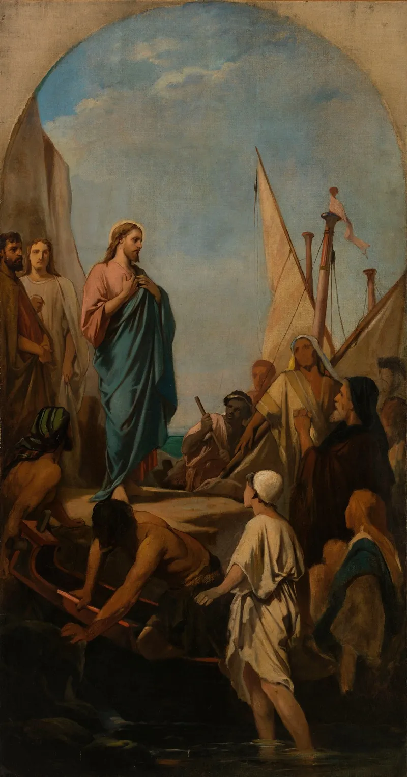 Christ Preaching 4 Wall Art by Camille Chazal - High-Resolution Digital Print
