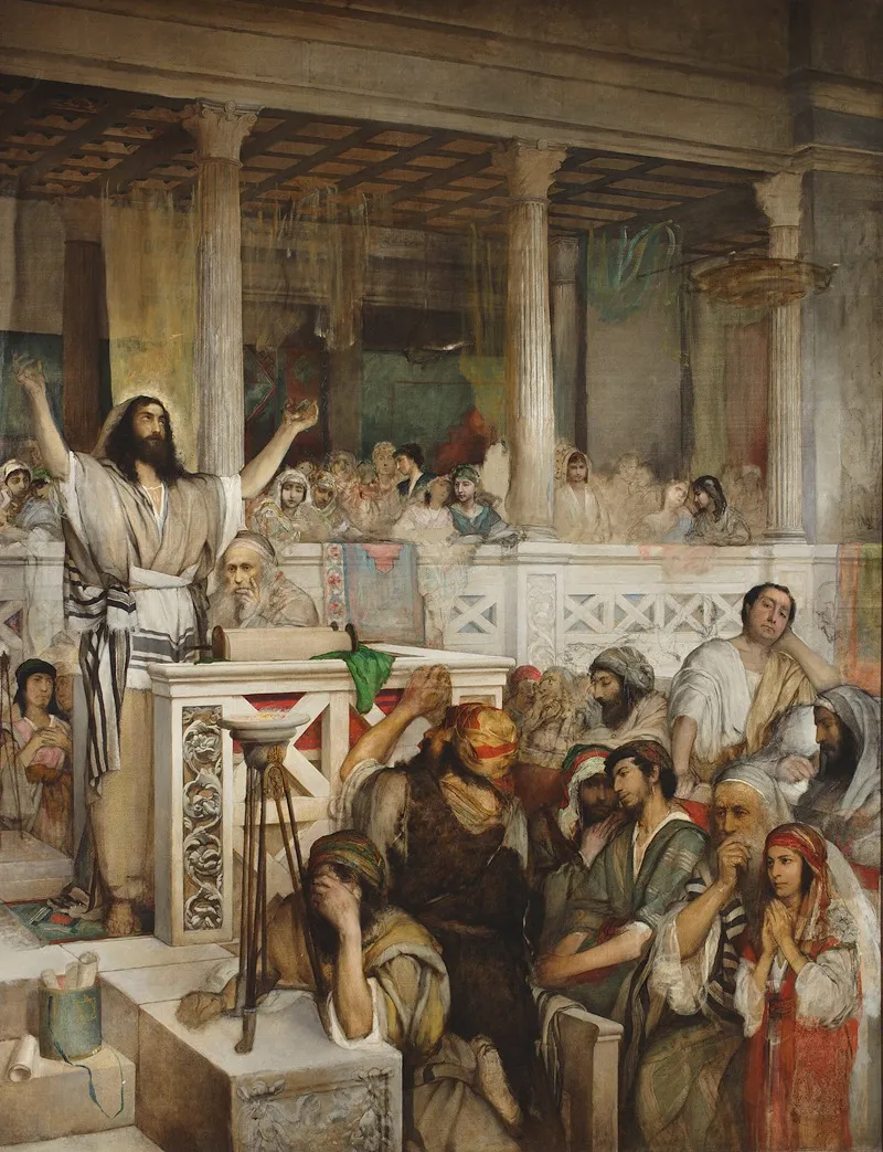 Christ Preaching At Capernaum