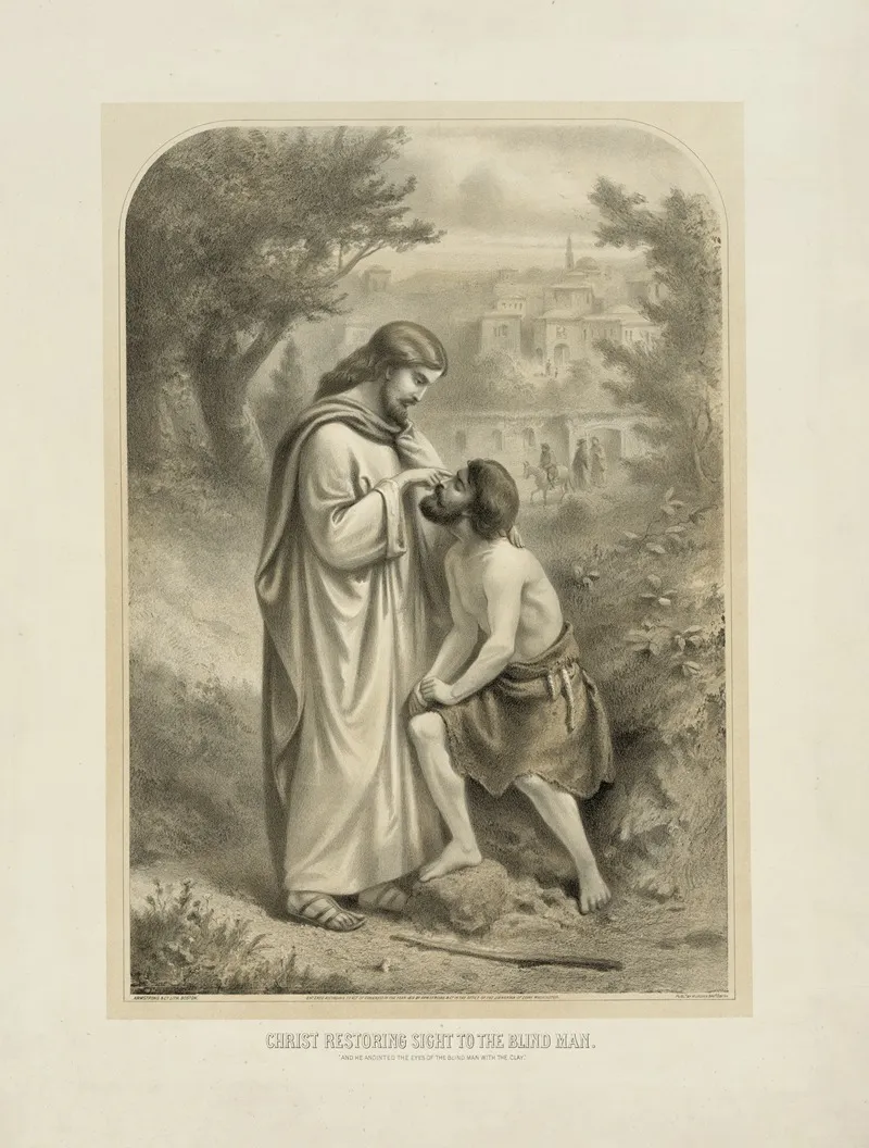 Christ Restoring Sight To The Blind Man