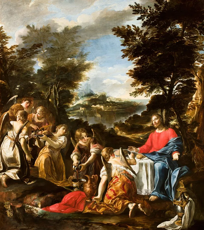 Christ Served By Angels