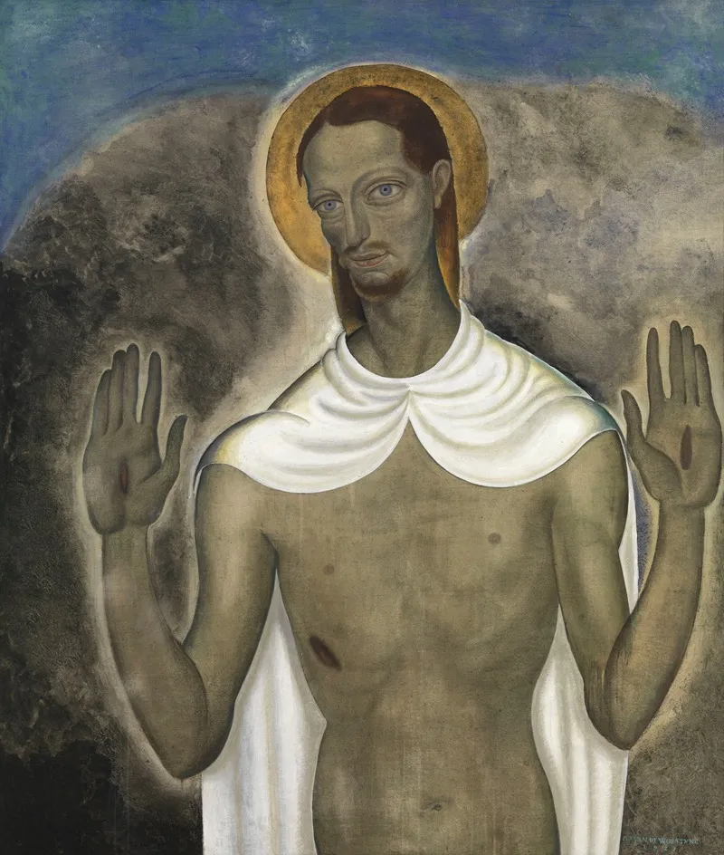 Christ Showing His Wounds Wall Art by Gustave Van de Woestijne - High-Resolution Digital Print