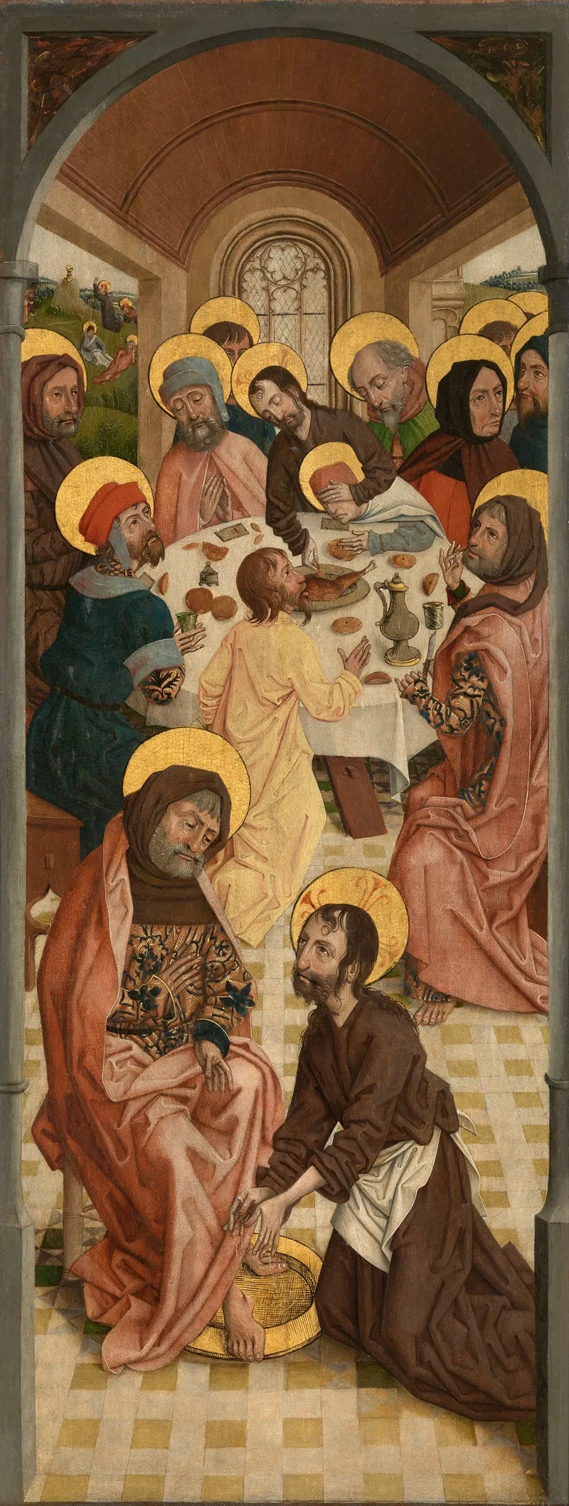 Christ Washing The Feet Of The Apostles And Last Supper